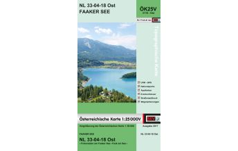 Hiking Maps Carinthia BEV-Karte 3118-Ost, Faaker See 1:25.000 BEV – Bundesamt für Eich- und Vermessungswesen