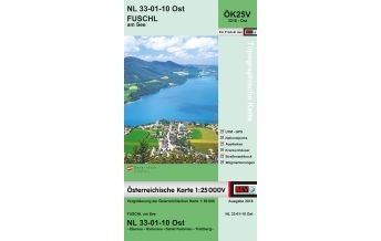 Wanderkarten Salzburg BEV-Karte 3210-Ost, Fuschl am See 1:25.000 BEV – Bundesamt für Eich- und Vermessungswesen
