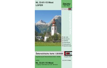 Wanderkarten Salzburg BEV-Karte 3215-West, Lofer 1:25.000 BEV – Bundesamt für Eich- und Vermessungswesen