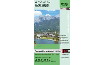 Hiking Maps Salzburg BEV-Karte 3215-Ost, Saalfelden am Steinernen Meer 1:25.000 BEV – Bundesamt für Eich- und Vermessungswesen