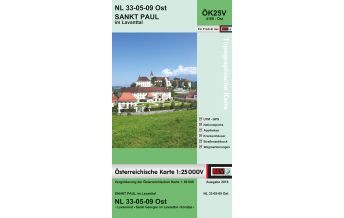 Wanderkarten Kärnten BEV-Karte 4109-Ost, Sankt Paul im Lavanttal 1:25.000 BEV – Bundesamt für Eich- und Vermessungswesen