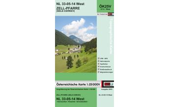 Wanderkarten Kärnten BEV-Karte 4114-West, Zell-Pfarre/Sele-Cerkev 1:25.000 BEV – Bundesamt für Eich- und Vermessungswesen
