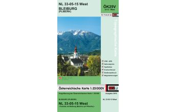 Wanderkarten Kärnten BEV-Karte 4115-West, Bleiburg/Pliberk 1:25.000 BEV – Bundesamt für Eich- und Vermessungswesen