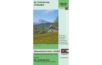 Hiking Maps Lower Austria BEV-Karte 4204-Ost, Ötscher 1:25.000 BEV – Bundesamt für Eich- und Vermessungswesen