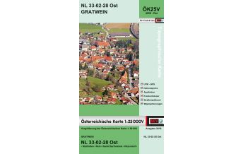 Wanderkarten Steiermark BEV-Karte 4228-Ost, Gratwein 1:25.000 BEV – Bundesamt für Eich- und Vermessungswesen