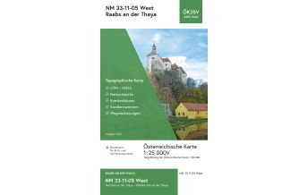 Wanderkarten Niederösterreich BEV-Karte 4305-West, Raabs an der Thaya 1:25.000 BEV – Bundesamt für Eich- und Vermessungswesen