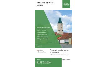 Hiking Maps Lower Austria BEV-Karte 4306-West, Langau 1:25.000 BEV – Bundesamt für Eich- und Vermessungswesen