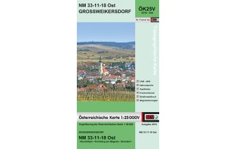 Wanderkarten Niederösterreich BEV-Karte 4318-Ost, Großweikersdorf 1:25.000 BEV – Bundesamt für Eich- und Vermessungswesen