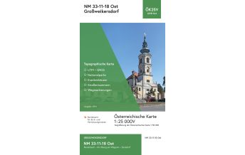 Hiking Maps Lower Austria BEV-Karte 4318-Ost, Großweikersdorf 1:25.000 BEV – Bundesamt für Eich- und Vermessungswesen