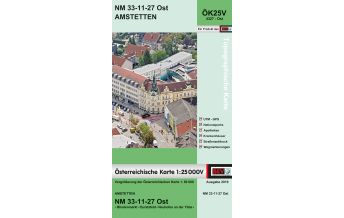 Wanderkarten Niederösterreich BEV-Karte 4327-Ost, Amstetten 1:25.000 BEV – Bundesamt für Eich- und Vermessungswesen