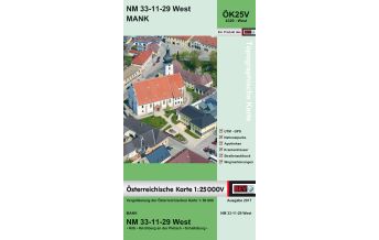 Wanderkarten Niederösterreich BEV-Karte 4329-West, Mank 1:25.000 BEV – Bundesamt für Eich- und Vermessungswesen