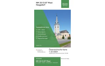 Hiking Maps Lower Austria BEV-Karte 5307-West, Haugsdorf 1:25.000 BEV – Bundesamt für Eich- und Vermessungswesen