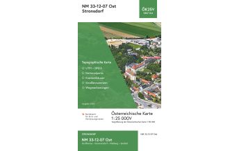 Hiking Maps Lower Austria BEV-Karte 5307-Ost, Stronsdorf 1:25.000 BEV – Bundesamt für Eich- und Vermessungswesen