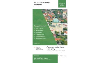 Hiking Maps Lower Austria BEV-Karte 5201-West, Berndorf 1:25.000 BEV – Bundesamt für Eich- und Vermessungswesen