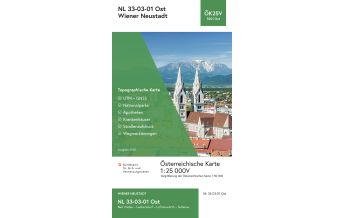 Hiking Maps Lower Austria BEV-Karte 5201-Ost, Wiener Neustadt 1:25.000 BEV – Bundesamt für Eich- und Vermessungswesen