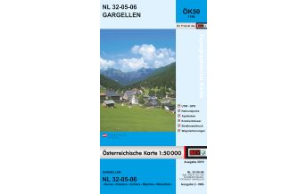 Wanderkarten Vorarlberg BEV-Karte 1106, Gargellen 1:50.000 BEV – Bundesamt für Eich- und Vermessungswesen