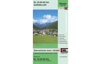Hiking Maps Vorarlberg BEV-Karte 1106-Ost, Gargellen 1:25.000 BEV – Bundesamt für Eich- und Vermessungswesen