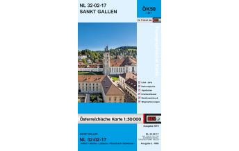 Hiking Maps BEV-Karte 1217, Sankt Gallen 1:50.000 BEV – Bundesamt für Eich- und Vermessungswesen