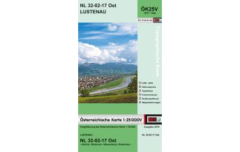 Hiking Maps Vorarlberg BEV-Karte 1217-Ost, Lustenau 1:25.000 BEV – Bundesamt für Eich- und Vermessungswesen