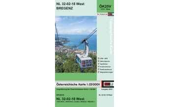 Hiking Maps Vorarlberg BEV-Karte 1218-West, Bregenz 1:25.000 BEV – Bundesamt für Eich- und Vermessungswesen