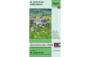 Hiking Maps Vorarlberg BEV-Karte 1218-Ost, Andelsbuch 1:25.000 BEV – Bundesamt für Eich- und Vermessungswesen