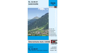 Wanderkarten Vorarlberg BEV-Karte 2101, Gaschurn 1:50.000 BEV – Bundesamt für Eich- und Vermessungswesen