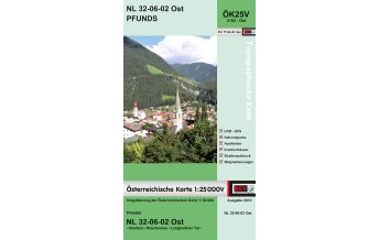 Hiking Maps Tyrol BEV-Karte 2102-Ost, Pfunds 1:25.000 BEV – Bundesamt für Eich- und Vermessungswesen