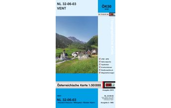 Hiking Maps Tyrol BEV-Karte 2103, Vent 1:50.000 BEV – Bundesamt für Eich- und Vermessungswesen
