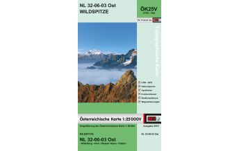 Wanderkarten Tirol BEV-Karte 2103-Ost, Wildspitze 1:25.000 BEV – Bundesamt für Eich- und Vermessungswesen