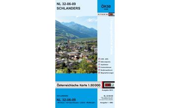 Wanderkarten Österreich BEV-Karte 2109, Schlanders 1:50.000 BEV – Bundesamt für Eich- und Vermessungswesen