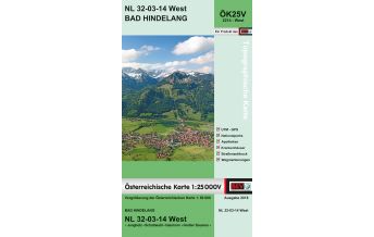 Hiking Maps Tyrol BEV-Karte 2214-West, Bad Hindelang 1:25.000 BEV – Bundesamt für Eich- und Vermessungswesen