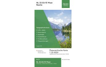 Hiking Maps Tyrol BEV-Karte 2215-West, Reutte 1:25.000 BEV – Bundesamt für Eich- und Vermessungswesen