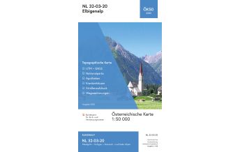 Wanderkarten Tirol BEV-Karte 2220, Elbigenalp 1:50.000 BEV – Bundesamt für Eich- und Vermessungswesen