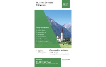 Wanderkarten Tirol BEV-Karte 2220-West, Elbigenalp 1:25.000 BEV – Bundesamt für Eich- und Vermessungswesen