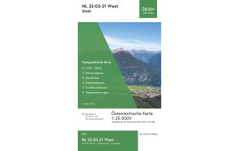 Wanderkarten Tirol BEV-Karte 2221-West, Imst 1:25.000 BEV – Bundesamt für Eich- und Vermessungswesen