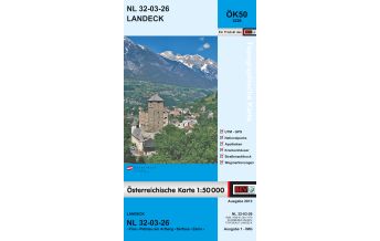 Wanderkarten Tirol BEV-Karte 2226, Landeck 1:50.000 BEV – Bundesamt für Eich- und Vermessungswesen
