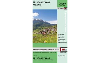 Hiking Maps Tyrol BEV-Karte 2227-West, Wenns 1:25.000 BEV – Bundesamt für Eich- und Vermessungswesen