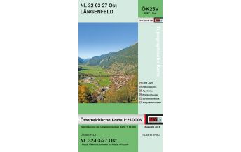 Wanderkarten Tirol BEV-Karte 2227-Ost, Längenfeld 1:25.000 BEV – Bundesamt für Eich- und Vermessungswesen