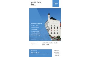 Wanderkarten Oberösterreich BEV-Karte 3323, Ried im Innkreis 1:50.000 BEV – Bundesamt für Eich- und Vermessungswesen