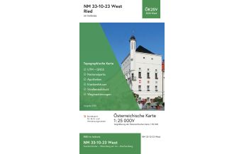 Hiking Maps Upper Austria BEV-Karte 3323-West, Ried im Innkreis 1:25.000 BEV – Bundesamt für Eich- und Vermessungswesen