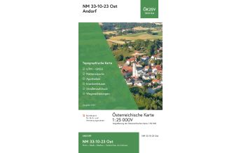 Hiking Maps Upper Austria BEV-Karte 3323-Ost, Andorf 1:25.000 BEV – Bundesamt für Eich- und Vermessungswesen