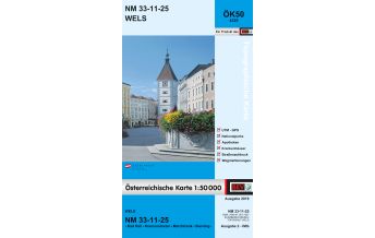 Hiking Maps Upper Austria BEV-Karte 4325, Wels 1:50.000 BEV – Bundesamt für Eich- und Vermessungswesen