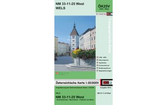 Hiking Maps Upper Austria BEV-Karte 4325-West, Wels 1:25.000 BEV – Bundesamt für Eich- und Vermessungswesen