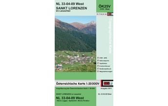 Hiking Maps Tyrol BEV-Karte 3109-West, St. Lorenzen im Lesachtal 1:25.000 BEV – Bundesamt für Eich- und Vermessungswesen