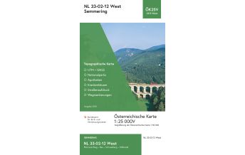 Hiking Maps Styria BEV-Karte 4212-West, Semmering 1:25.000 BEV – Bundesamt für Eich- und Vermessungswesen