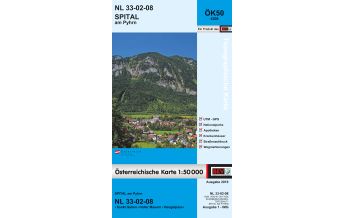 Wanderkarten Steiermark BEV-Karte 4208, Spital am Pyhrn 1:50.000 BEV – Bundesamt für Eich- und Vermessungswesen