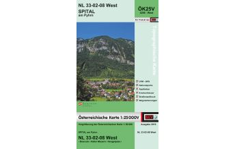 Wanderkarten Steiermark BEV-Karte 4208-West, Spital am Pyhrn 1:25.000 BEV – Bundesamt für Eich- und Vermessungswesen