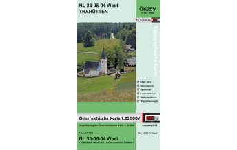 Wanderkarten Steiermark BEV-Karte 4104-West, Trahütten 1:25.000 BEV – Bundesamt für Eich- und Vermessungswesen