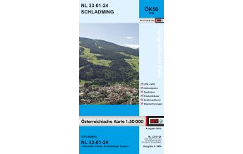 Wanderkarten Steiermark BEV-Karte 3224, Schladming 1:50.000 BEV – Bundesamt für Eich- und Vermessungswesen