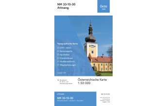 Wanderkarten Oberösterreich BEV-Karte 3330, Attnang 1:50.000 BEV – Bundesamt für Eich- und Vermessungswesen